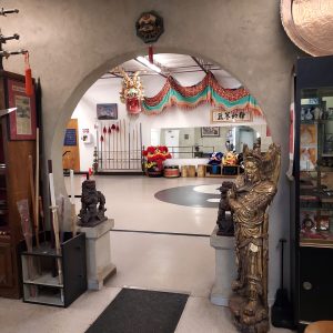 Moon gate inside the Chinese Culture Center - Lin's Martial Arts